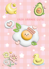 ไข่ดาว จาจา ชมพู ฟ้า น่ารัก