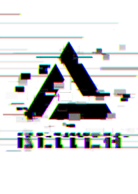 Glitch Triangle 01 - White