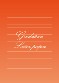 Gradation Letter paper - Orange -