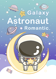moon astronaut galaxy blue4