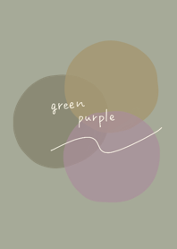 adult simple green and purple