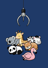 Cute claw machine-animal(Navy blue)