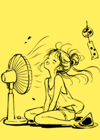 Fan Breeze Girl | Sunny Retro Summer#1