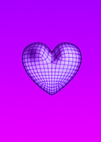 Wire Heart Purple