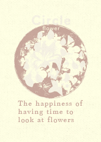Circle flower ivory