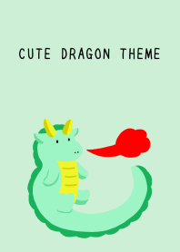 CUTE DRAGON THEME-LIGHT MINT GREEN