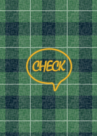 大人シンプルチェック【グリーン】