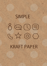 Simple + craft paper polka dots