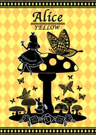 Alice Wonder land mushroom YELLOW