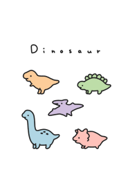 5 semi real dinosaurs/ wh vivid skin