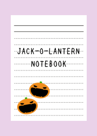 JACK-O-LANTERN NOTEBOOK-LIGHT PURPLE
