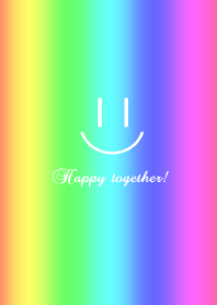 Happy together rainbow smile