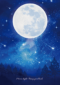 幸運を呼び込む✨満月と星空