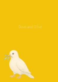 Dove & Olive on yellow