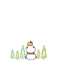 snow - staring - colorful