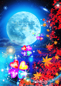 Moon and clover rising luck autumn