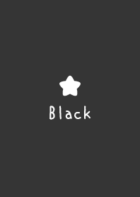 大人かわいいシンプルお星さま＊ブラック