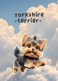 Love yorkshire terrier in The Sky Theme