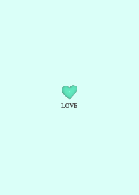 love heart Theme Happy green 3D metallic
