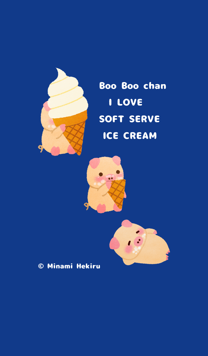Boo Boo chan I love soft serve ice cream