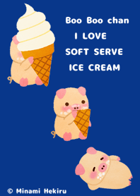 Boo Boo chan I love soft serve ice cream