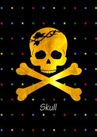 Glitter Gold Skull.Vol.2