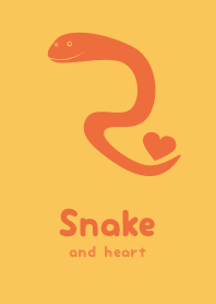 Snake & heart Saffron YEL