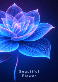 Beautiful Flower-Blue Pink Shine 3