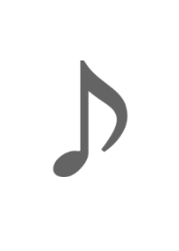 シンプル おんぷ 白（white）