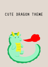 CUTE DRAGON THEMEj-BEIGE