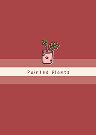 Painted plants JA-red (Be3)