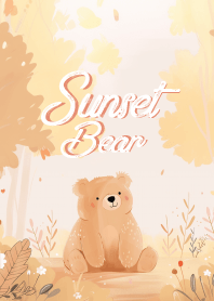 lovely bear in brown theme