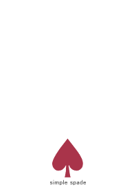 simple spade(#gray red)