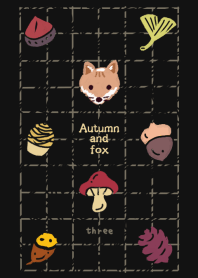 Autumn fruit and fox design03