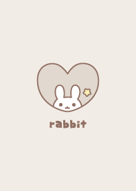 うさぎお星さま[ブラウン]