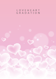 LOVE HEART GRADATION Pink&White 28