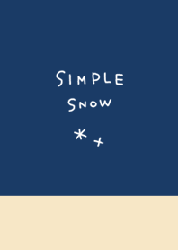 SIMPLE SNOW -Navy-