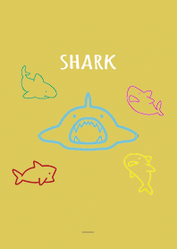 Yellow : Colorful shark