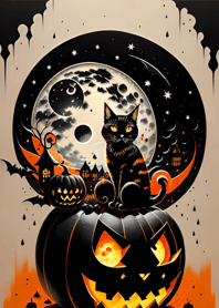 halloween cat b844A4