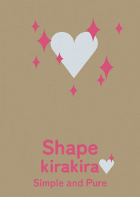 kirakira heart pink and choc