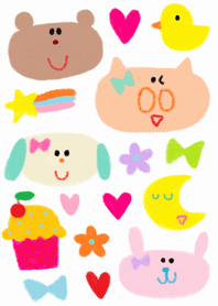 (HAPPY Lilo Lilo crayon)