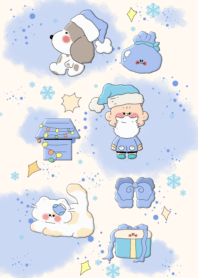 snow falling flowers
