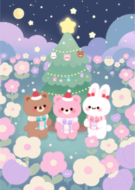 Starry Christmas Garden : Mauve