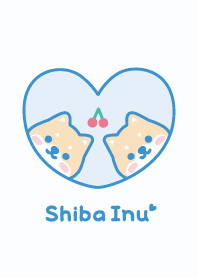 Shiba Inu Cherry - Blue