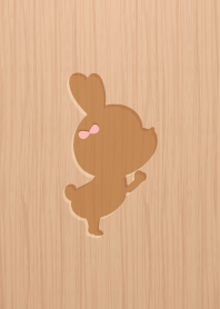 Wood Carving Rabbit Girl 14