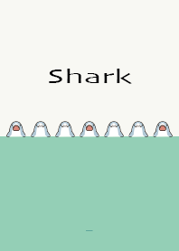 Mint green : Kawaii Shark