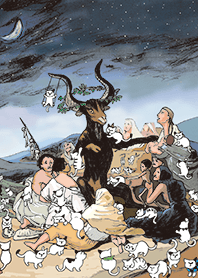 ポンゲをさがせ！ゴヤ「魔女の夜宴」