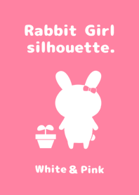 Rabbit Girl silhouette.