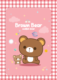 Brown Bear Scottish Pink