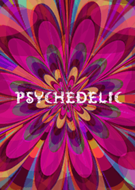 Pola bunga Psychedelic